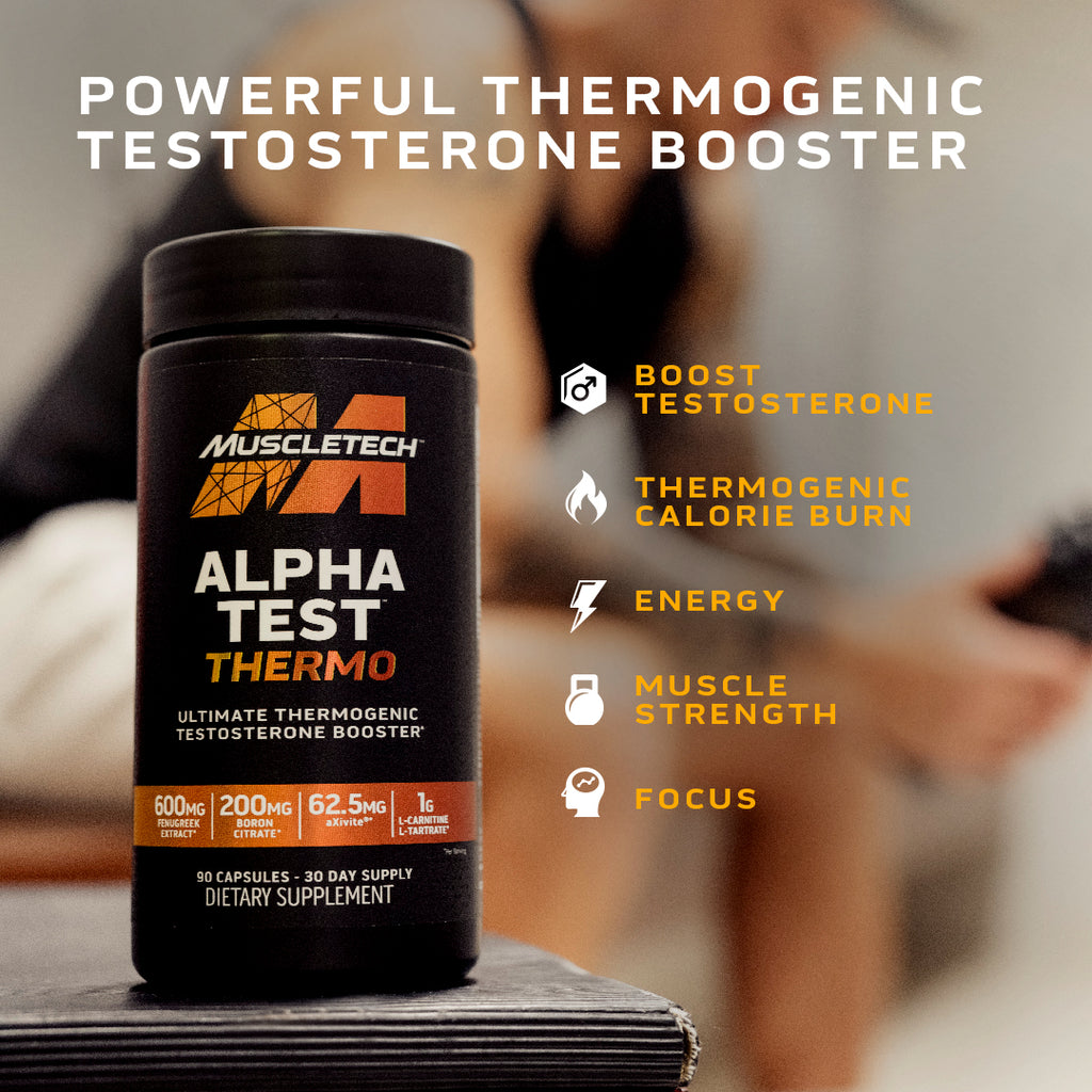AlphaTest Thermo - Thermogenic Testosterone Booster · MuscleTech
