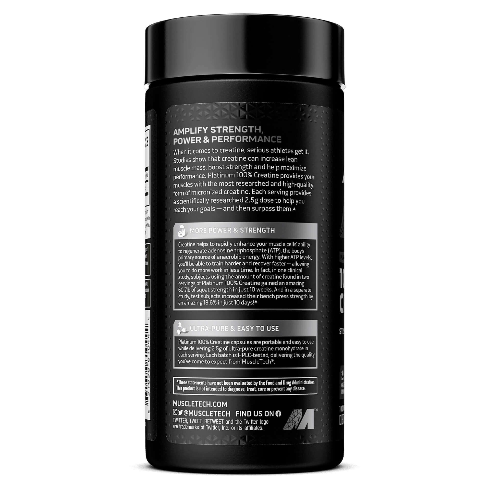 Platinum 100% Creatine Capsules