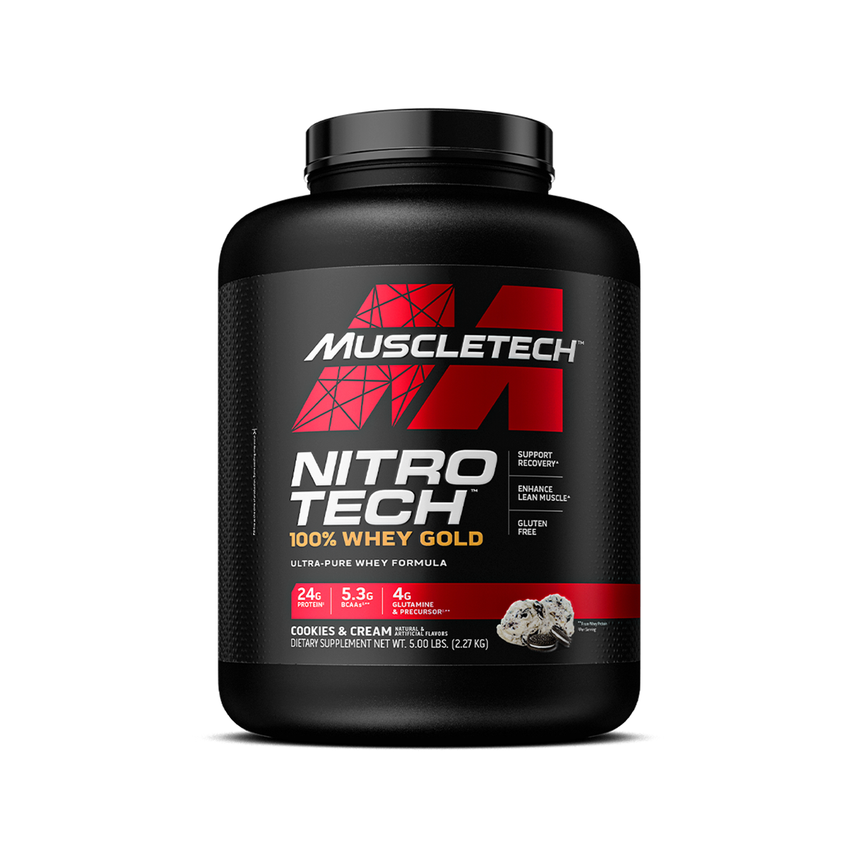 وی نیترو تک گلد 100% (Nitro Tech 100% Whey Gold)
